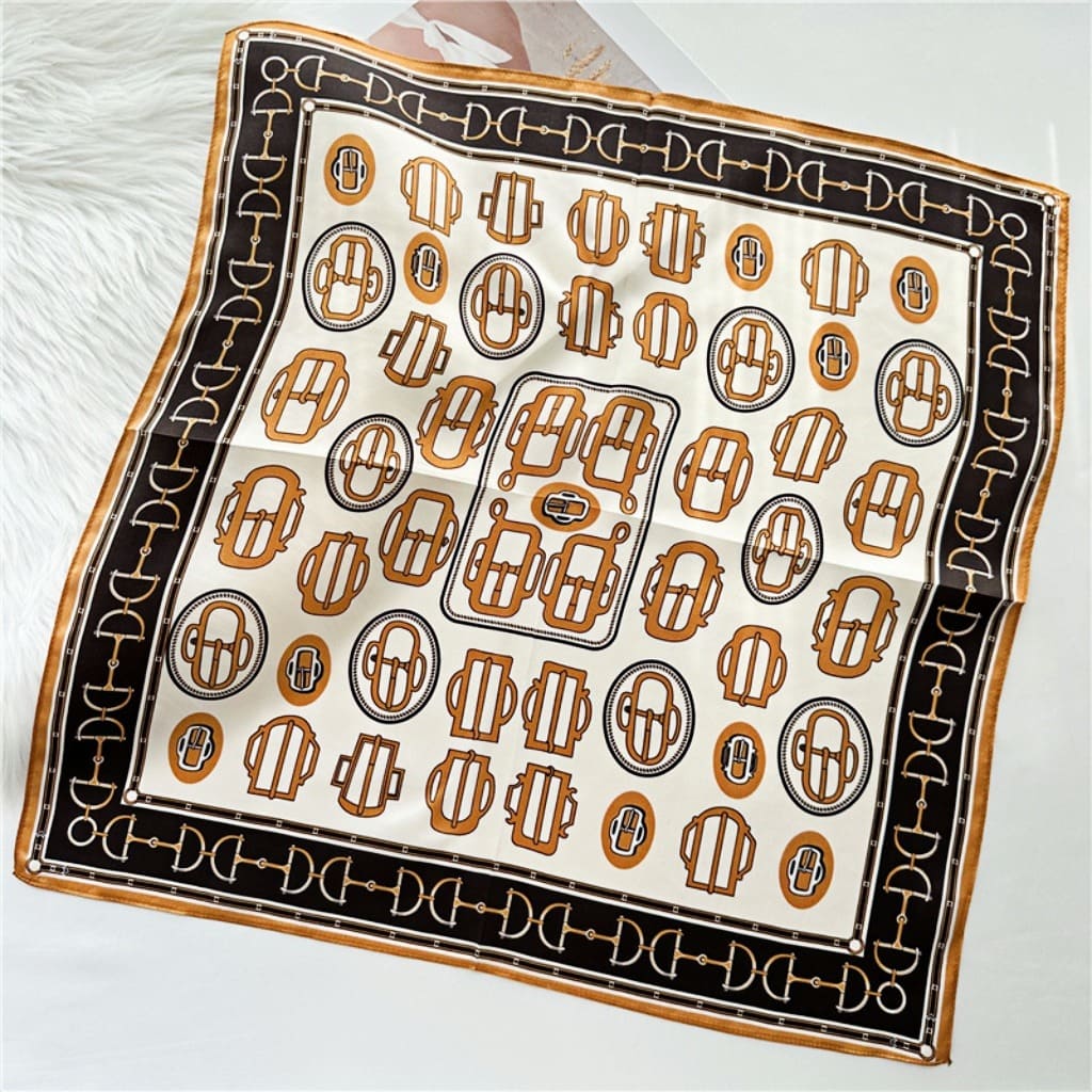 MaraSilk Pure Mulberry Silk Scarf Square Crepe Satin MS28-16