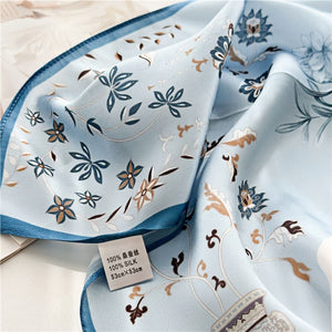 MaraSilk Pure Mulberry Silk Scarf Square Crepe Satin MS28-2