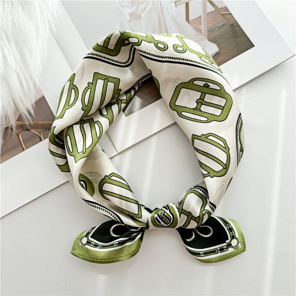 MaraSilk Pure Mulberry Silk Scarf Square Crepe Satin MS28-9