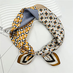 MaraSilk Pure Mulberry Silk Scarf Square Crepe Satin MS29-13