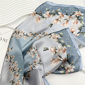 MaraSilk Pure Mulberry Silk Scarf Square Crepe Satin MS29-18