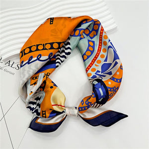 MaraSilk Pure Mulberry Silk Scarf Square Crepe Satin MS29-5