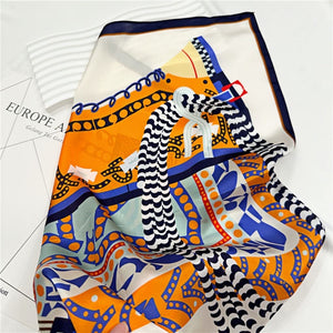 MaraSilk Pure Mulberry Silk Scarf Square Crepe Satin MS29-6