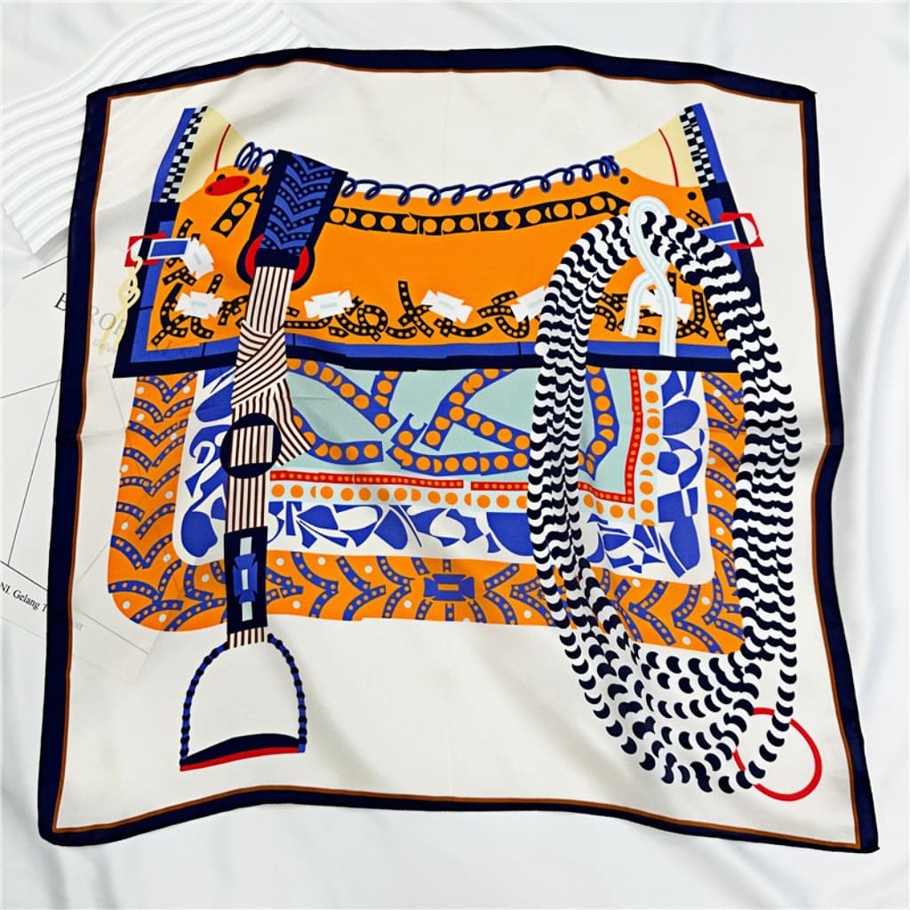 MaraSilk Pure Mulberry Silk Scarf Square Crepe Satin MS29-8