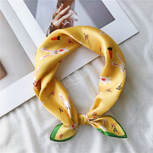 MaraSilk Pure Mulberry Silk Scarf Square Crepe Satin MS31-5