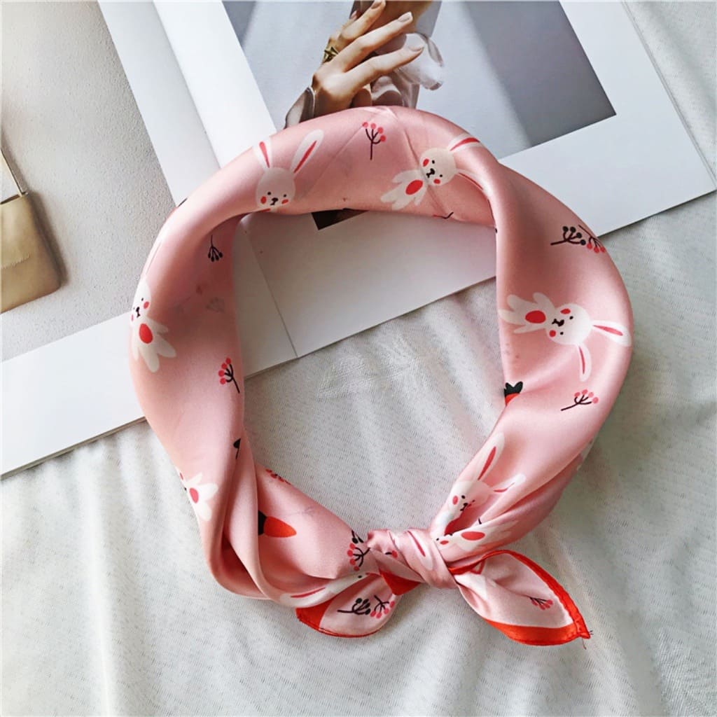 MaraSilk Pure Mulberry Silk Scarf Square Crepe Satin MS31-7