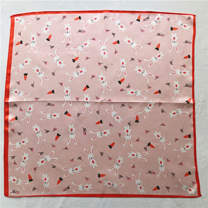 MaraSilk Pure Mulberry Silk Scarf Square Crepe Satin MS31-8