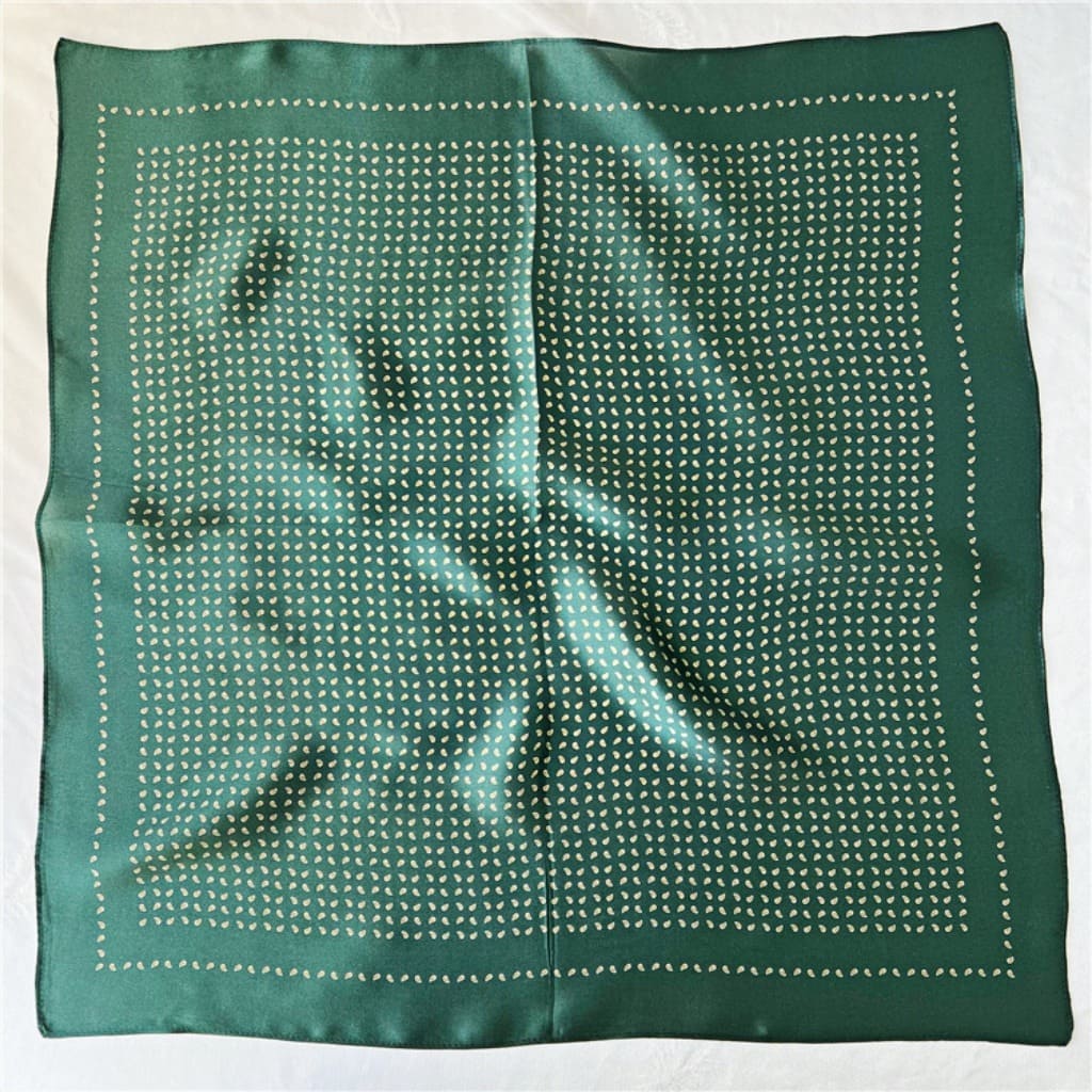 MaraSilk Pure Mulberry Silk Scarf Square Crepe Satin MS32-15