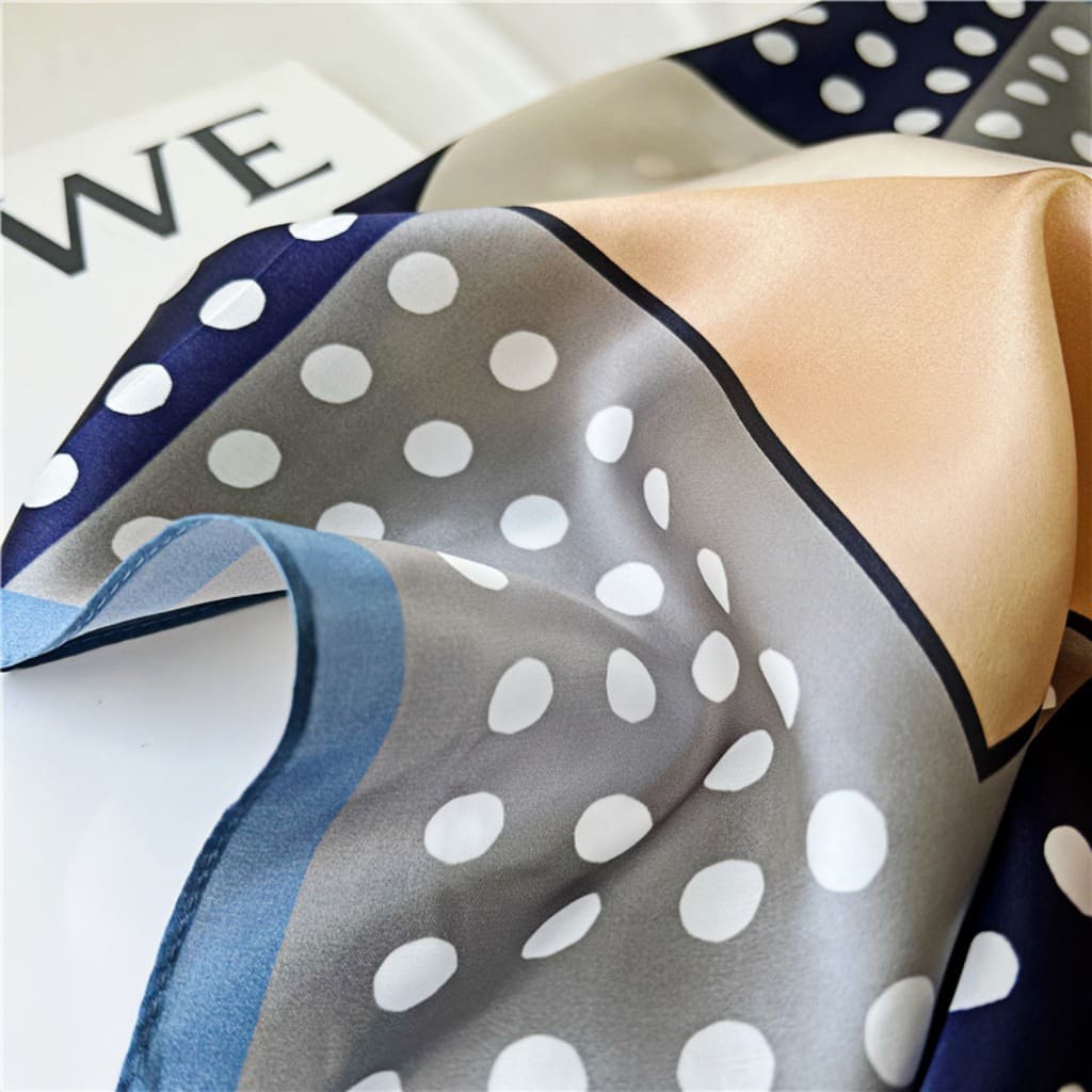 MaraSilk Pure Mulberry Silk Scarf Square Crepe Satin MS32-2