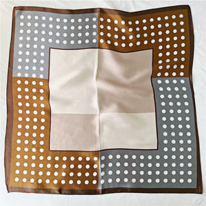 MaraSilk Pure Mulberry Silk Scarf Square Crepe Satin MS32-6