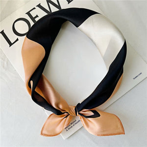 MaraSilk Pure Mulberry Silk Scarf Square Crepe Satin MS32-7