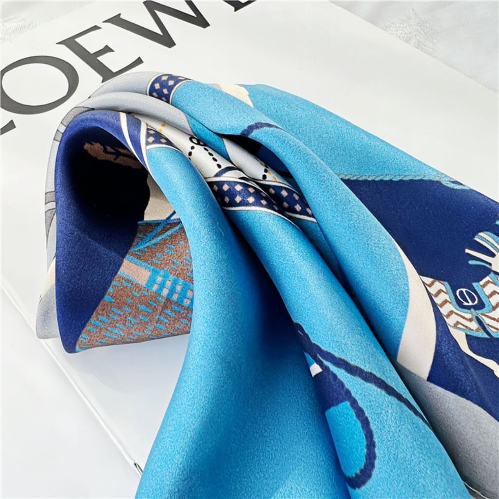 MaraSilk Pure Mulberry Silk Scarf Square Crepe Satin MS33-11