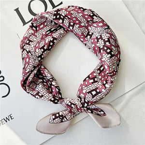 MaraSilk Pure Mulberry Silk Scarf Square Crepe Satin MS33-4