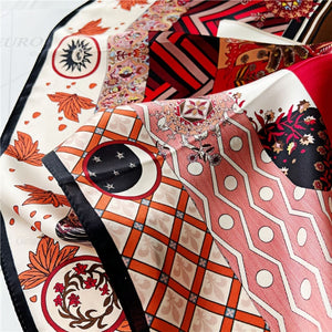 MaraSilk Pure Mulberry Silk Scarf Square Crepe Satin MS34-23