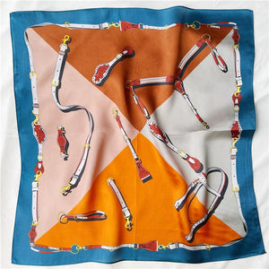 MaraSilk Pure Mulberry Silk Scarf Square Crepe Satin MS35-15