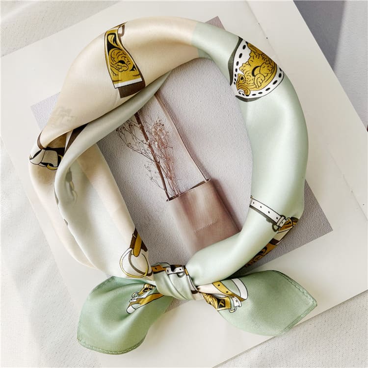 MaraSilk Pure Mulberry Silk Scarf Square Crepe Satin MS35-16