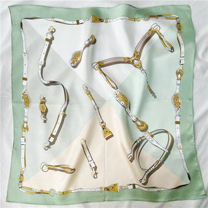 MaraSilk Pure Mulberry Silk Scarf Square Crepe Satin MS35-18