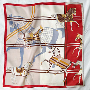 MaraSilk Pure Mulberry Silk Scarf Square Crepe Satin MS35-21