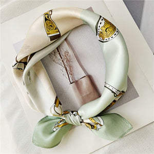 MaraSilk Pure Mulberry Silk Scarf Square Crepe Satin MS35-34