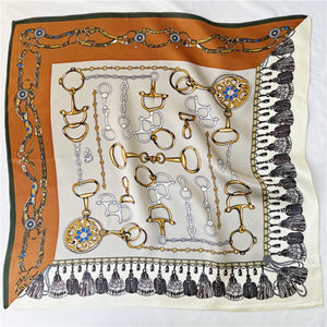 MaraSilk Pure Mulberry Silk Scarf Square Crepe Satin MS36-3