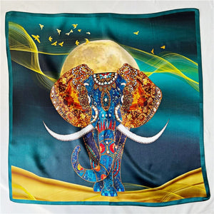 MaraSilk Pure Mulberry Silk Scarf Square Crepe Satin MS36-6