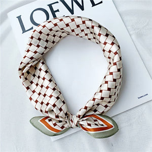 MaraSilk Pure Mulberry Silk Scarf Square Crepe Satin MS37-1