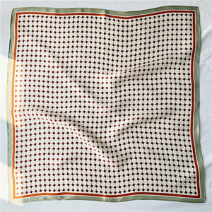 MaraSilk Pure Mulberry Silk Scarf Square Crepe Satin MS37-3