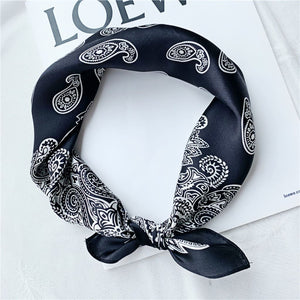 MaraSilk Pure Mulberry Silk Scarf Square Crepe Satin MS37-7