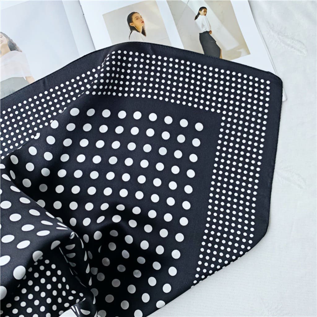 MaraSilk Pure Mulberry Silk Scarf Square Crepe Satin MS38-5