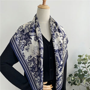 MaraSilk Pure Mulberry Silk Scarf - Square Crepe Satin MS381