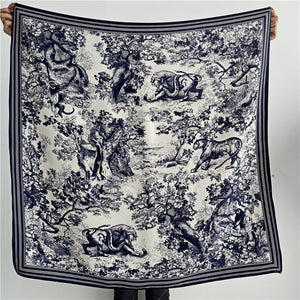 MaraSilk Pure Mulberry Silk Scarf - Square Crepe Satin MS381