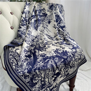 MaraSilk Pure Mulberry Silk Scarf - Square Crepe Satin MS381