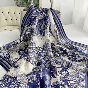 MaraSilk Pure Mulberry Silk Scarf - Square Crepe Satin MS381