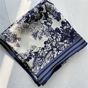 MaraSilk Pure Mulberry Silk Scarf - Square Crepe Satin MS381