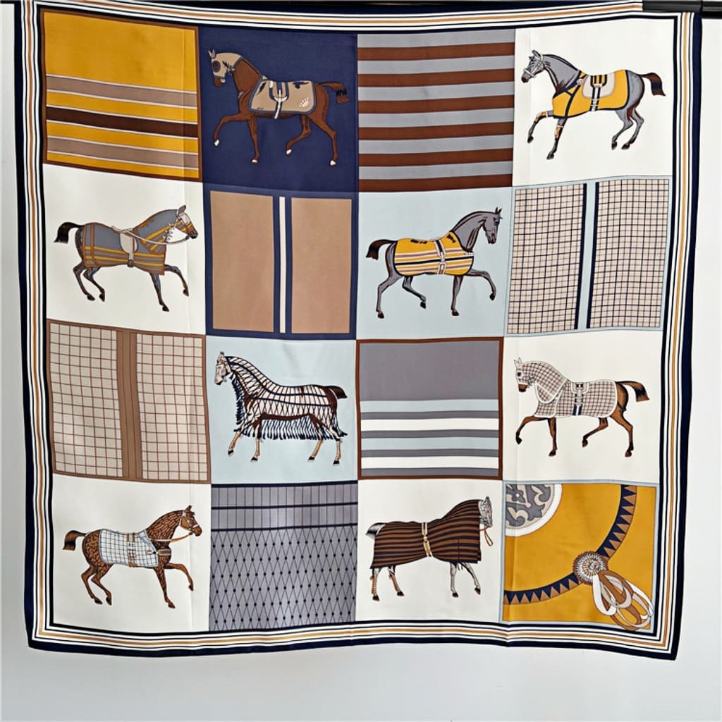 MaraSilk Pure Mulberry Silk Scarf - Square Crepe Satin MS384 34" x 34" MS38402