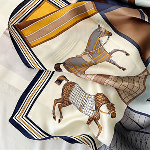 MaraSilk Pure Mulberry Silk Scarf - Square Crepe Satin MS384