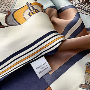 MaraSilk Pure Mulberry Silk Scarf - Square Crepe Satin MS384