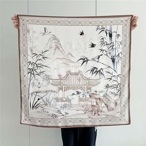 MaraSilk Pure Mulberry Silk Scarf - Square Crepe Satin MS385 34" x 34" MS38502