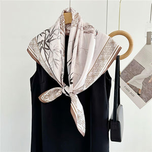 MaraSilk Pure Mulberry Silk Scarf - Square Crepe Satin MS385