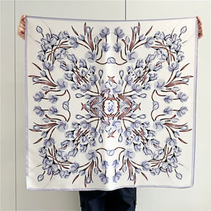 MaraSilk Pure Mulberry Silk Scarf - Square Crepe Satin MS385 34" x 34" MS38503