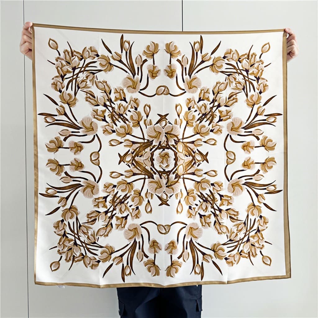 MaraSilk Pure Mulberry Silk Scarf - Square Crepe Satin MS385 34" x 34" MS38504