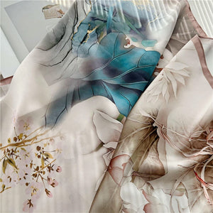 MaraSilk Pure Mulberry Silk Scarf - Square Crepe Satin MS385