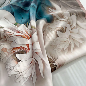 MaraSilk Pure Mulberry Silk Scarf - Square Crepe Satin MS385