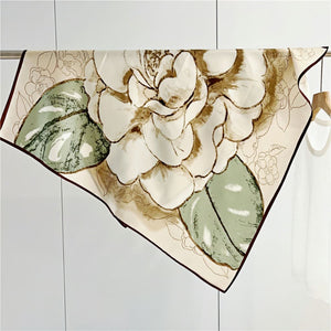 MaraSilk Pure Mulberry Silk Scarf - Square Crepe Satin MS386