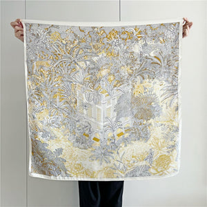 MaraSilk Pure Mulberry Silk Scarf - Square Crepe Satin MS387