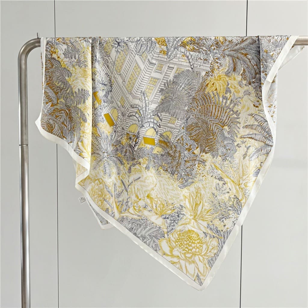 MaraSilk Pure Mulberry Silk Scarf - Square Crepe Satin MS387