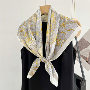 MaraSilk Pure Mulberry Silk Scarf - Square Crepe Satin MS387 34" x 34" MS38701