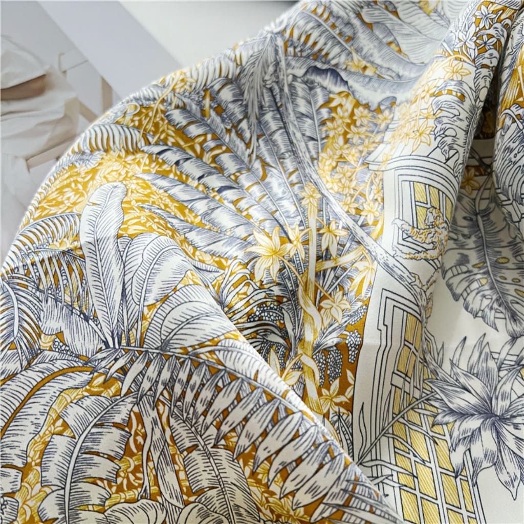 MaraSilk Pure Mulberry Silk Scarf - Square Crepe Satin MS387