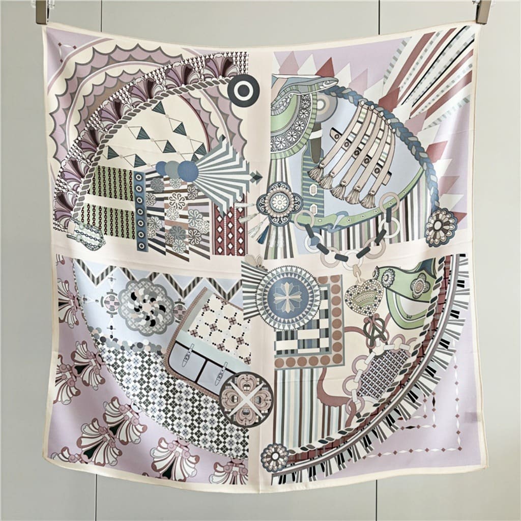 MaraSilk Pure Mulberry Silk Scarf - Square Crepe Satin MS388 34" x 34" MS38801