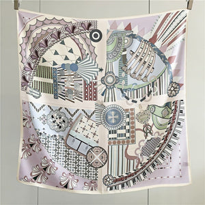 MaraSilk Pure Mulberry Silk Scarf - Square Crepe Satin MS388 34" x 34" MS38801